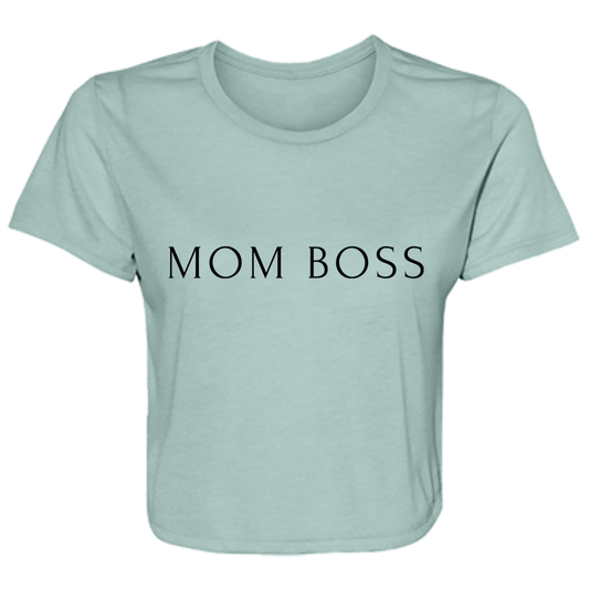 MOM BOSS' Flowy Cropped Tee