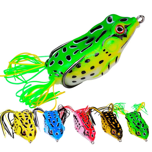 Frog Lure Soft Tube Bait Plastic Fishing Lure with Fishing Hooks